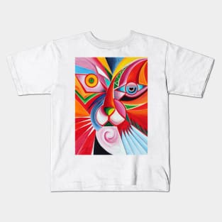 Tiger abstract 3 Kids T-Shirt